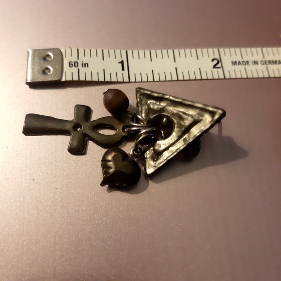 2" ANKH BOHO DANGLE EARRINGS - Picture 6 of 6